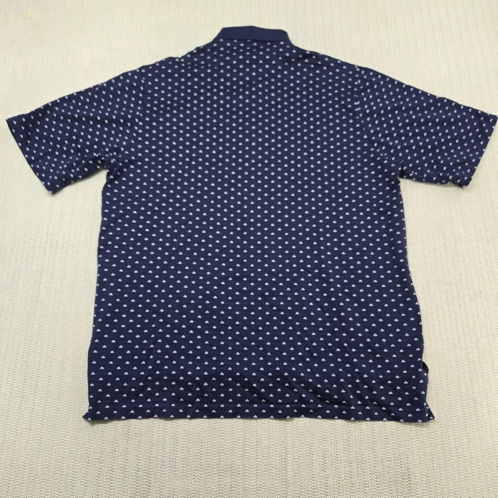 Polo Ralph Lauren Golf Shirt Mens Extra Large Blue White‎ Short Sleeve Pony Logo